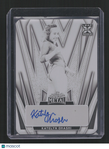 2024 WOMEN OF SPORT KATELYN OHASHI #BA-KO1 /1 BLACK PLATE RC AUTOPLATE SN