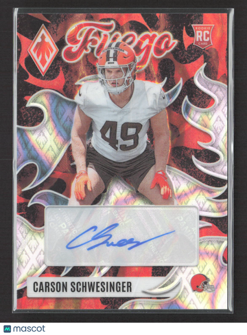 2025 Panini Phoenix Fuego Carson Schwesinger #FUS-CAS /49 RC