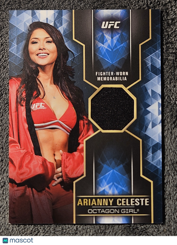 2017 Topps UFC Knockout #KR-AC Arianny Celeste Octagon Girl Worn-Relic /25 Blue