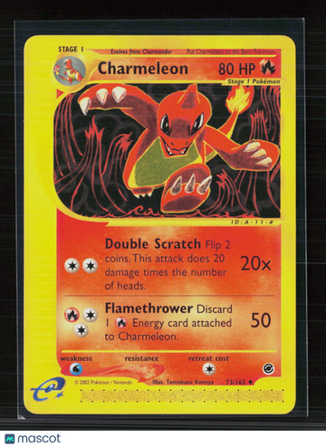 2002 Expedition Base Set Charmeleon Uncommon #73/165