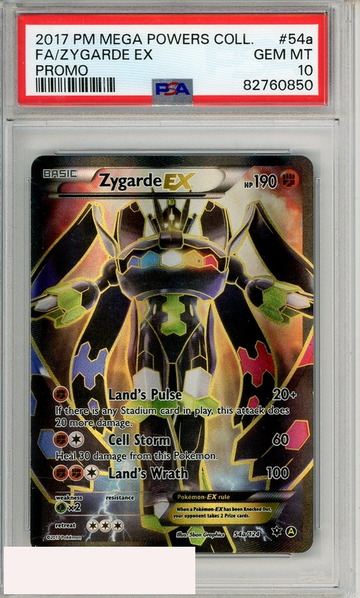 2017 POKEMON MEGA POWERS COLLECT PROMO FA ZYGARDE EX #54A PSA 10