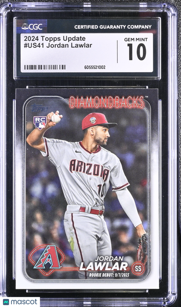 2024 Topps Update Jordan Lawlar #US41 CGC 10