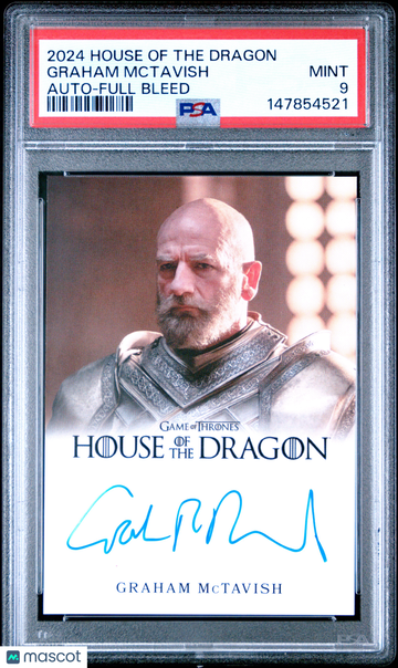 2024 Rittenhouse House Of The Dragon Season One Autographs Graham Mctavish Full Bleed PSA 9
