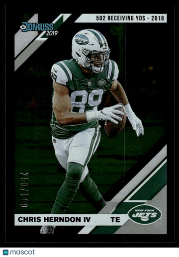 2019 Donruss Chris Herndon IV #192 Season Stat Line SN