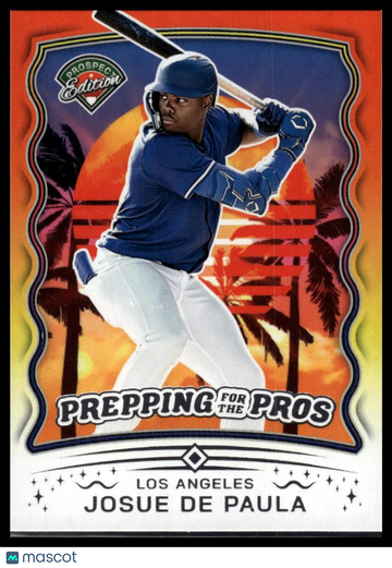 2025 Panini Prospect Edition Josue De Paula #11 Prepping for the Pros