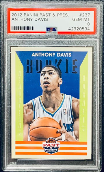 2012-13 Panini Past & Present Anthony Davis RC PSA 10