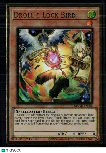 Yu-Gi-Oh! TCG 2020 Konami Yu-Gi-Oh! Maximum Gold Droll & Lock Bird 1st Edition
