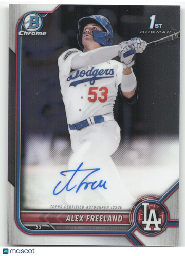 2022 Bowman Chrome Draft Pick Autographs Alex Freeland #CDA-AF 1st Bowman