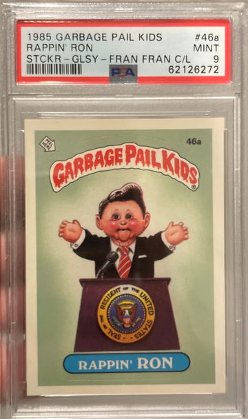 1985 Garbage Pail Kids Rappin’ Ron Glossy PSA 9