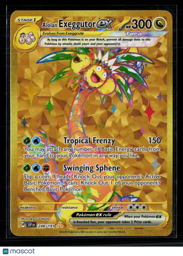2024 Surging Sparks Alolan Exeggutor EX Holo Secret Rare HR #248/191