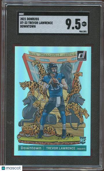 2021 Donruss Trevor Lawrence #DT-33 Downtown Rookie SGC 9.5 Donruss
