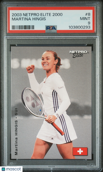 2003 Netpro Elite 2000 Martina Hingis #8 PSA 9