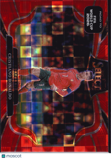 2026 Panini Select Road to FIFA World Cup 2026 Prizm Cristiano Ronaldo #207 Red Field Level