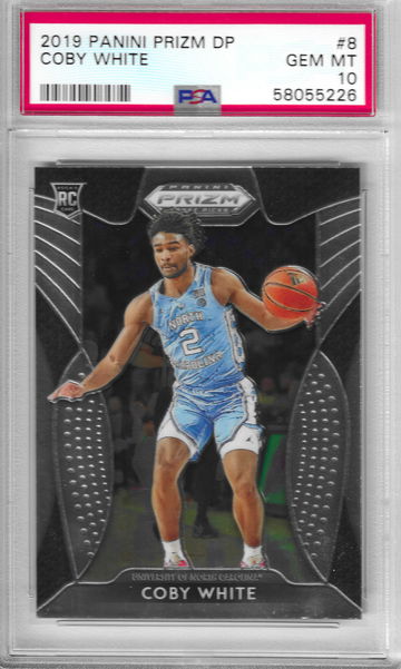 2019 Prizm Draft Picks Coby White #8 PSA 10