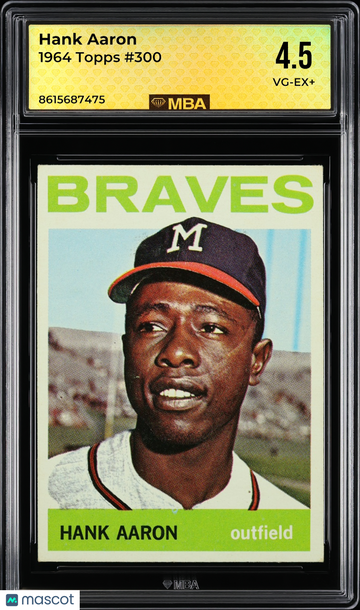 1964 Topps Hank Aaron #300 MBA 4.5