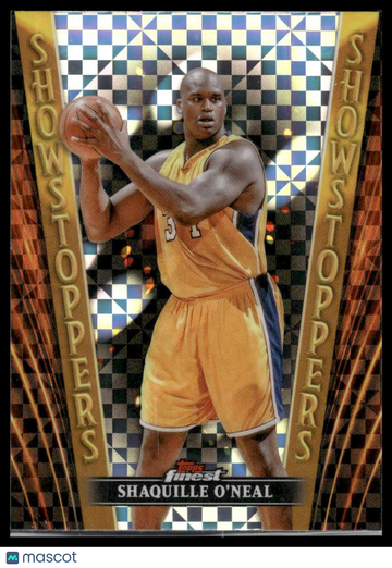 2023-24 Finest Shaquille O'Neal #SS-12 Showstoppers Checkerboard Refractors