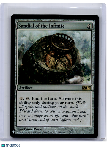 Magic 2012 Sundial of the Infinite Foil Rare #218