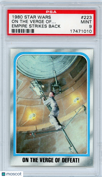 1980 Star Wars Empire Strikes Back On The Verge Of.. . #223 PSA 9