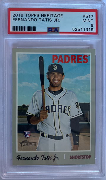 2019 Topps Heritage Fernando Tatis Jr. PSA 9