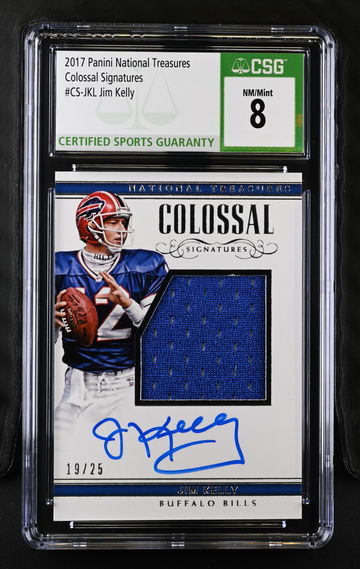 2017 NATIONAL TREASURES COLOSSAL SIGNATURES JIM KELLY