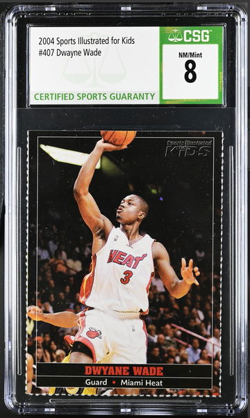 2004 SI for Kids #407 Sports Illustrated Dwyane Wade Rookie Card RC #407 CSG 8