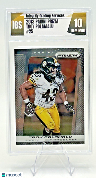 2013 Panini Prizm Troy Polamalu #25 [Base] Base Set 10