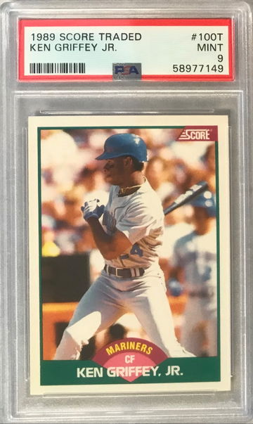 1989 Score Traded Ken Griffey Jr PSA 9 Mint - Mariners