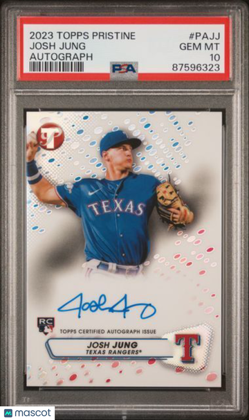 2023 Topps Pristine Pristine Autograph Josh Jung #PAJJ PSA 10