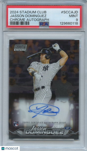 2024 Topps Stadium Club Jasson Dominguez #SCCA-JD [Base] Rookie Insert PSA 9
