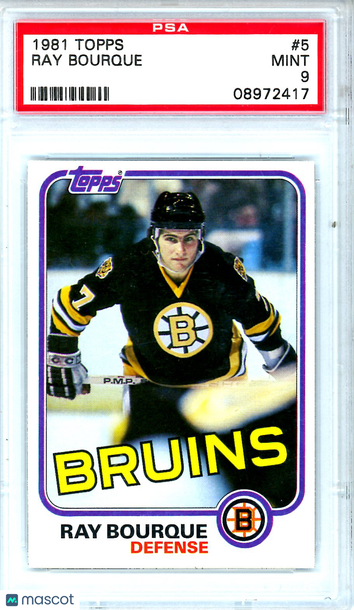 1981 Topps Ray Bourque #5 PSA 9