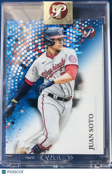 JUAN SOTO 2022 Topps Pristine Encased #34 BLUE REFRACTOR SP #61/75 Nationals