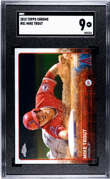 2015 Topps Chrome #51 Mike Trout SGC 9