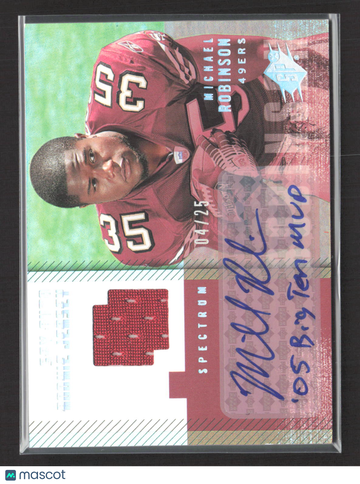 2006 Upper Deck SPx Spectrum Michael Robinson #211 /25 Event-Worn Memorabilia