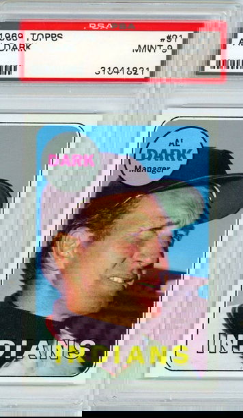 1969 Topps Al Dark #91 PSA 9 P1294
