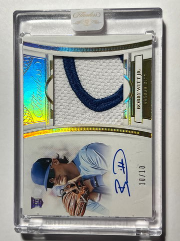 2022 Panini Flawless Bobby Witt Jr Gold RC RPA