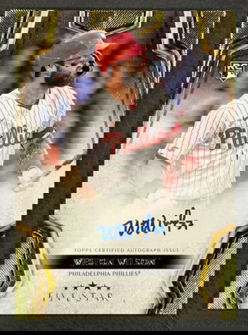 2024 Topps Five Star WESTON WILSON RC AUTO On Card Philadelphia Phillies Rookie