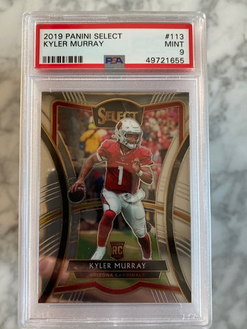 2019 Panini Select #113 Kyler Murray Cardinals RC Rookie  PSA 9 MINT