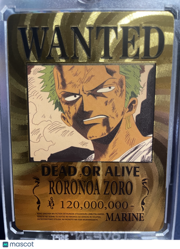Wanted Marine Roronoa Zoro Foil