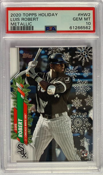 2020 Topps Holiday Luis Robert Metallic PSA 10
