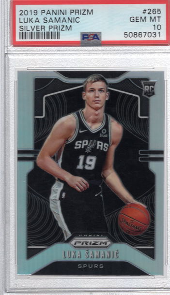 2019 Prizm Luka Samanic Silver Spurs RC