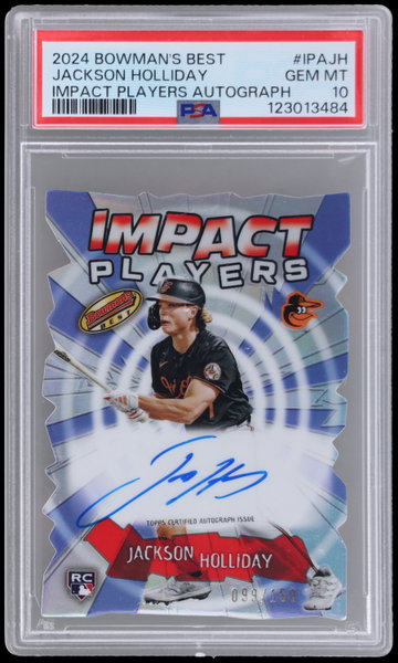 2024 Bowman's Best Impact Players Autograph Jackson Holliday PSA 10