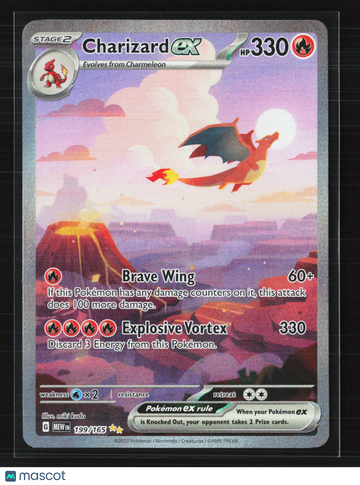 2023 Scarlet & Violet 151 Charizard EX Etched Secret Rare SAR #199/165