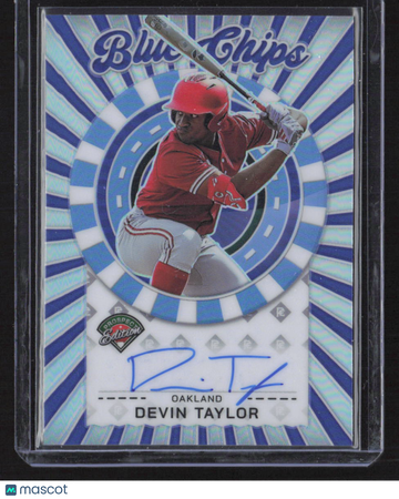 2025 nini Prospect Edition Blue Chips Auto Devin Taylor #BCS-DT Silver Prizm Autograph