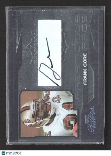 2007 Playoff Prestige Prestigious Pros Frank Gore #PP-13 /25