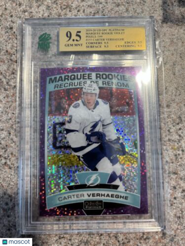 2019-20 O-Pee-Chee Platinum Carter Verhaeghe Rookie MNT 9.5