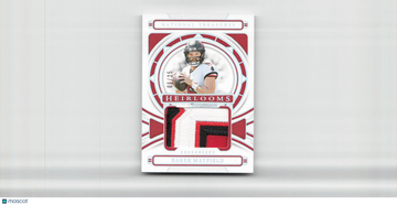 2024 Panini National Treasures Baker Mayfield #H-BMD Heirlooms Holo Silver /25 iNCREDIBLE PATCH SN MEM SUPER COOL