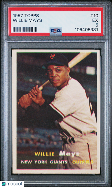 1957 Topps Willie Mays #10 PSA 5