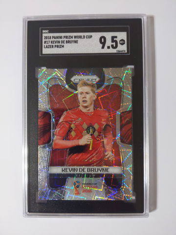 2018 Panini World Cup Kevin De Bruyne Lazer Prizm SGC 9.5 (SHIPS TRACKED FROM CANADA)