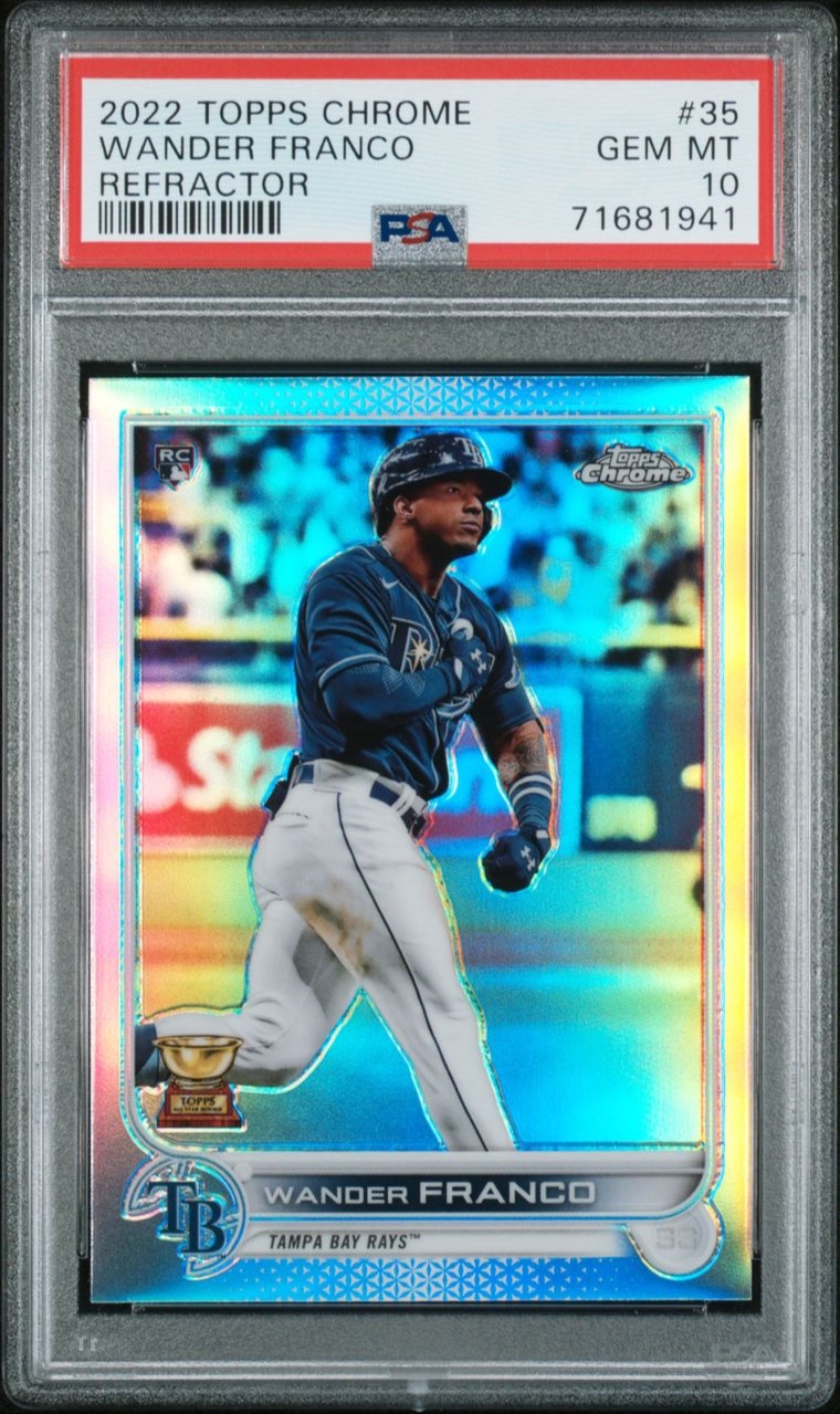 2022 Topps Chrome Wander Franco Rookie Refractor PSA 10