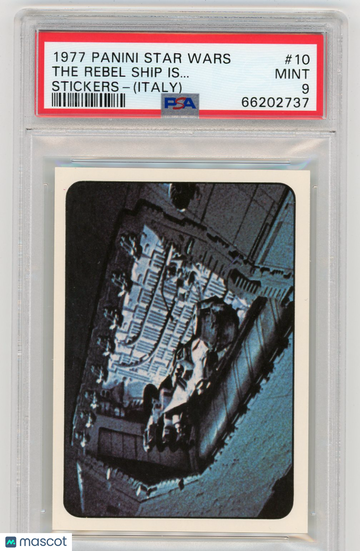 1977 Panini Stickers Star Wars (Italy) The Rebel Ship Is.. . #10 PSA 9